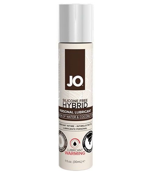 Водно-масляный лубрикант с разогревающим эффектом JO Silicone Free Hybrid Lubricant WARMING  - 30 мл. - System JO - купить с доставкой в Салавате