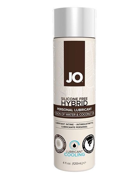 Водно-масляный лубрикант с охлаждающим эффектом JO Silicon free Hybrid Lubricant COOLING - 120 мл. - System JO - купить с доставкой в Салавате