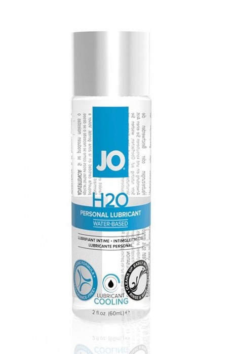 Охлаждающий лубрикант на водной основе JO Personal Lubricant H2O COOLING - 60 мл. - System JO - купить с доставкой в Салавате