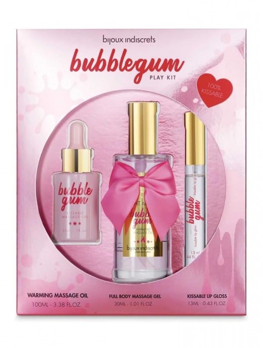 Набор средств для массажа и ласк Bubblegum Play Kit - Bijoux Indiscrets - купить с доставкой в Салавате