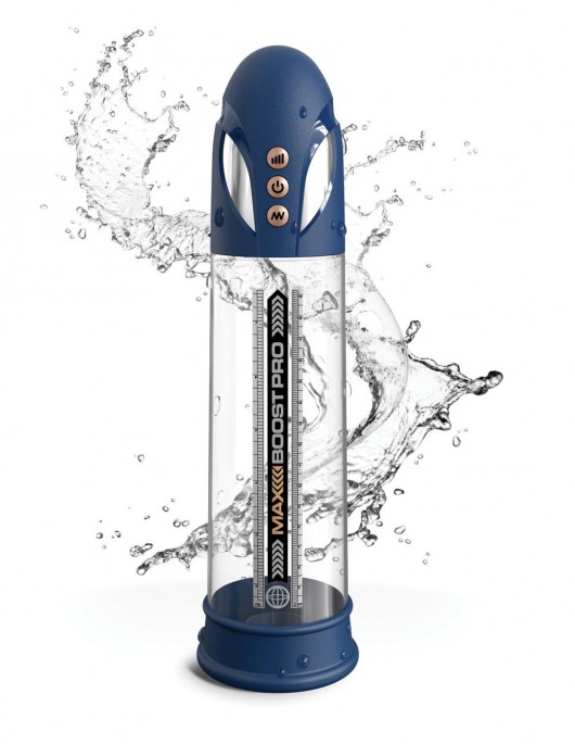 Синяя вакуумная автоматическая помпа Max Boost Pro Flow - Pipedream - в Салавате купить с доставкой