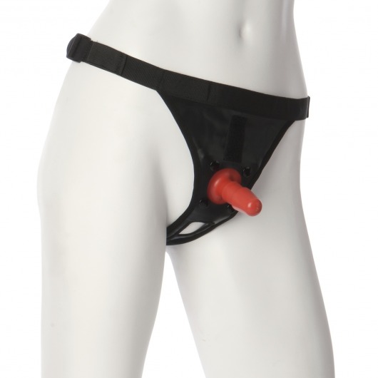 Трусики со штырьком для фиксации насадок Ultra Harness with Plug - Doc Johnson - купить с доставкой в Салавате