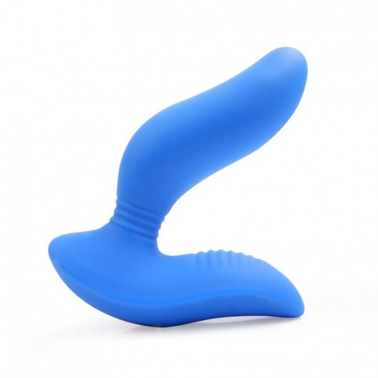 Синий вибромассажер простаты 3,5’’ Curve P-spot Massager - 12 см. - Erokay - в Салавате купить с доставкой