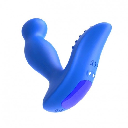 Синий вибромассажер простаты 3,5’’ P-spot Massager - 12,5 см. - Erokay - в Салавате купить с доставкой