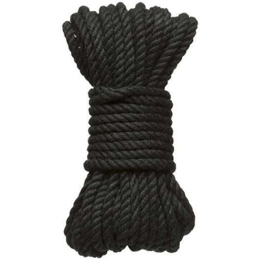 Черная верёвка для связывания и фиксации Bind Tie - 9,14 м. - Doc Johnson - купить с доставкой в Салавате