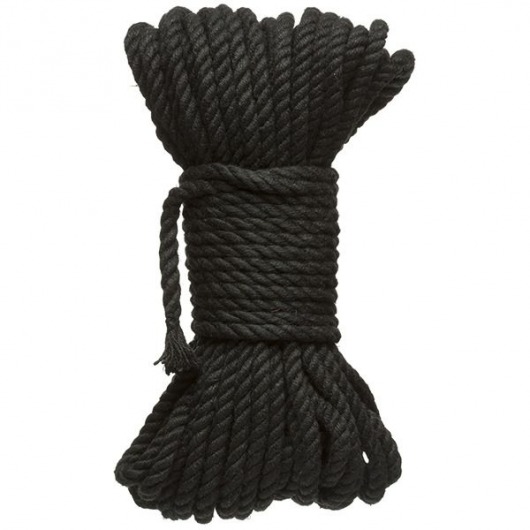 Черная верёвка для связывания и фиксации Bind Tie - 15,24 м. - Doc Johnson - купить с доставкой в Салавате