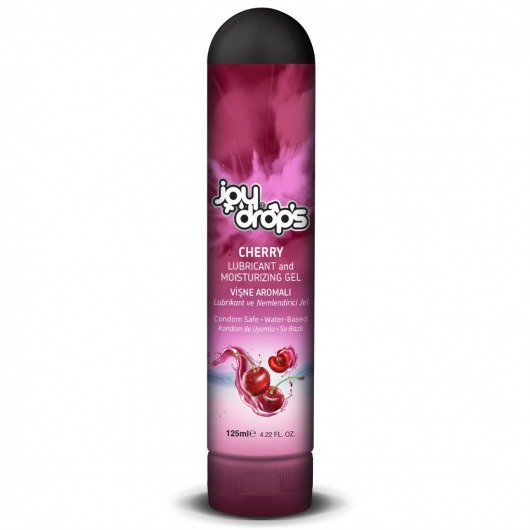 Смазка на водной основе Cherry с ароматом вишни -  125 мл. - JoyDrops - купить с доставкой в Салавате