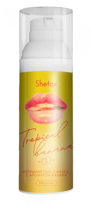 Интимная гель-смазка Shefox Premium «Тропический банан» - 50 мл. - Shefox - купить с доставкой в Салавате