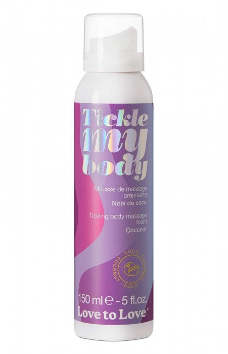 Массажная хрустящая пенка Tickle My Body Coconut с ароматом кокоса - 150 мл. - Love to Love - купить с доставкой в Салавате
