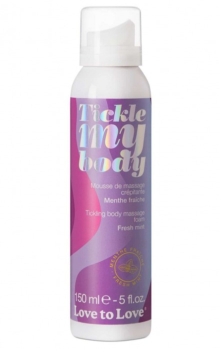 Массажная хрустящая пенка Tickle My Body Fresh Mint с ароматом мяты - 150 мл. - Love to Love - купить с доставкой в Салавате