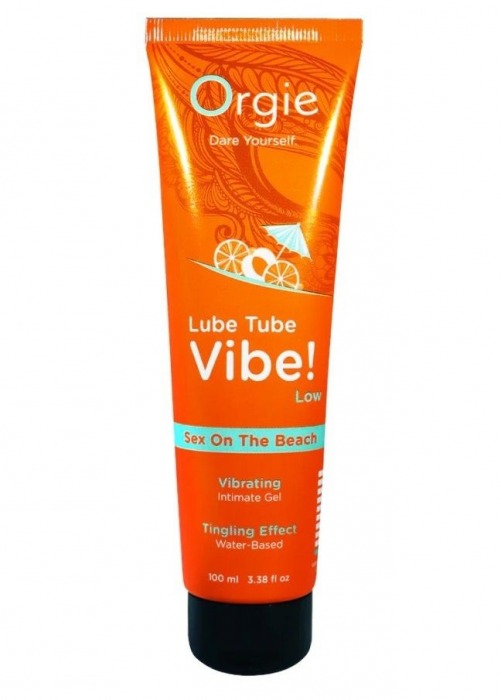 Гель с эффектом вибрации Lube Tube Vibe Low Sex On The Beach - 100 мл. - ORGIE - купить с доставкой в Салавате