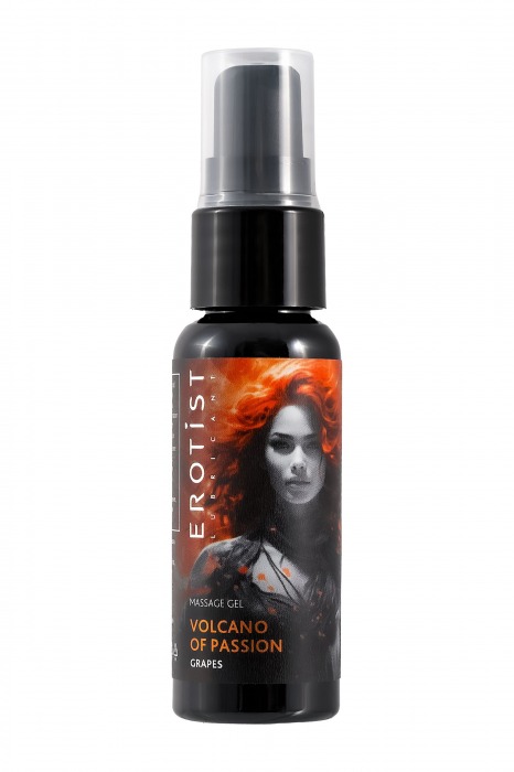 Гель с эффектом вибрации Volcano Of Passion со вкусом винограда - 25 мл. - Erotist Lubricants - купить с доставкой в Салавате