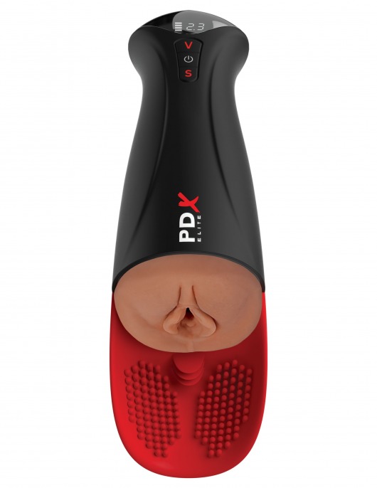 Мастурбатор-вагина в колбе с вибрацией Fuck-O-Matic Pro XL - Pipedream - в Салавате купить с доставкой