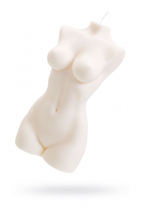 Белая интерьерная свеча в форме женского торса - 850 гр. - Pecado - купить с доставкой в Салавате