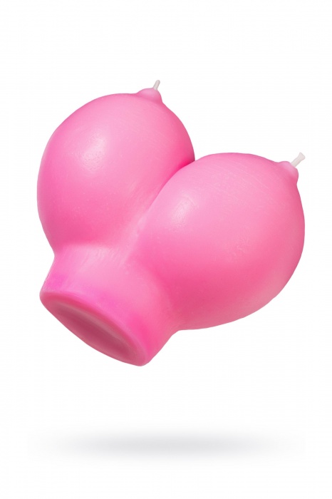 Розовая свеча «Сиськи» - 150 гр. - Pecado - купить с доставкой в Салавате