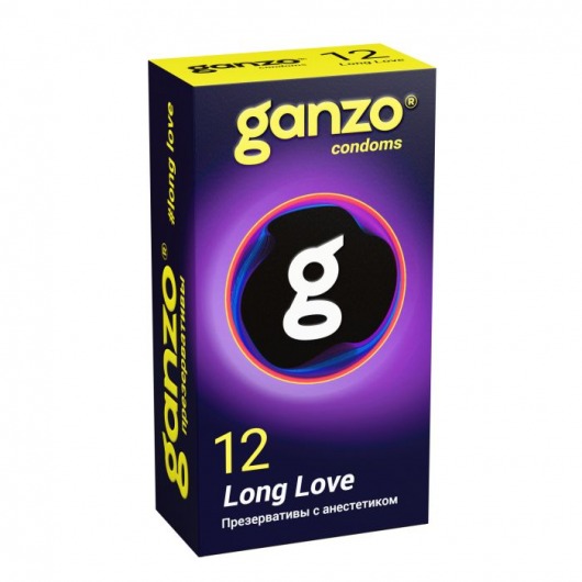 Презервативы с анестетиком для продления удовольствия Ganzo Long Love - 12 шт. - Ganzo - купить с доставкой в Салавате
