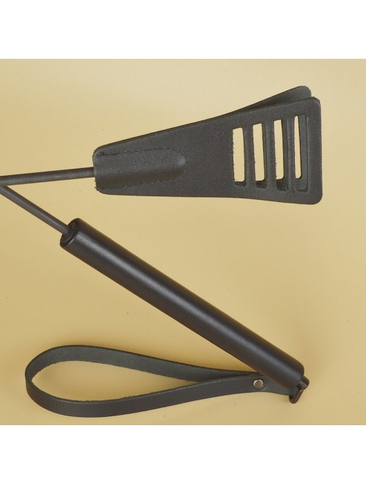 Черный кожаный стек «Сириус» - 60 см. - Sitabella - купить с доставкой в Салавате