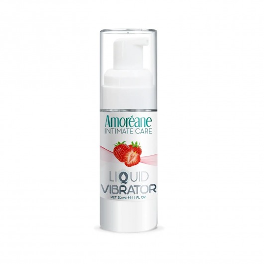 Жидкий вибратор со вкусом клубники Amoreane Strawberry - 30 мл. - Amoreane - купить с доставкой в Салавате