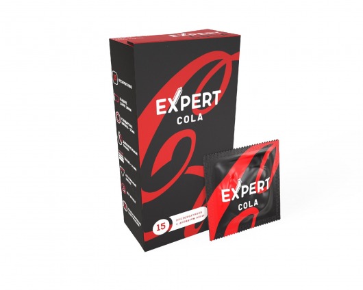 Презервативы с ароматом колы Expert Cola - 15 шт. - Expert - купить с доставкой в Салавате