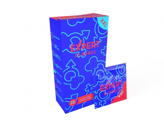 Презервативы увеличенного размера Expert Classic XXL - 15 шт. - Expert - купить с доставкой в Салавате