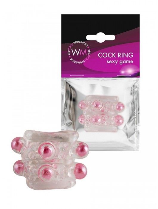 Прозрачная насадка на пенис с цветными шариками - Erowoman-Eroman - в Салавате купить с доставкой