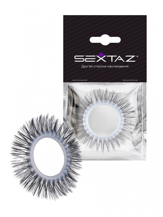 Круглое эрекционное кольцо с длинными «ресничками» - Sextaz - в Салавате купить с доставкой