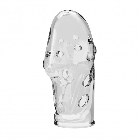 Прозрачная насадка на пенис Booker - 8 см. - Baile - в Салавате купить с доставкой