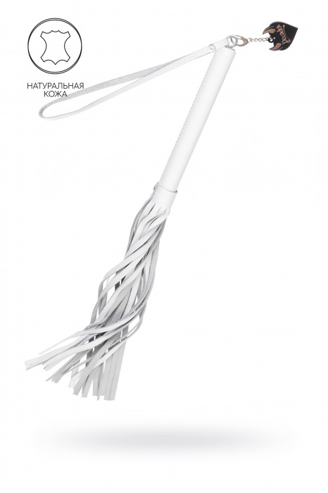 Белая кожаная плеть - 50 см. - Pecado - купить с доставкой в Салавате