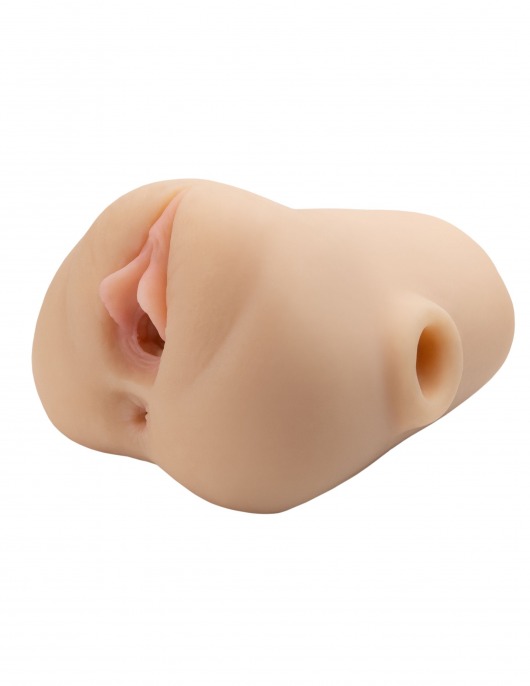 Телесный мастурбатор с вибрацией Double Pounder Vibrating Squeeze Stroker - Pipedream - в Салавате купить с доставкой