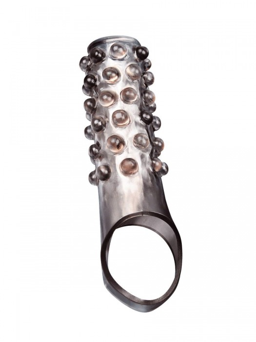 Дымчатая насадка на пенис с выпуклостями - 11 см. - Sex Expert - в Салавате купить с доставкой