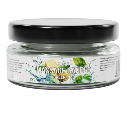 Массажная свеча «Зелёный чай» - 50 мл. - SGAN - купить с доставкой в Салавате