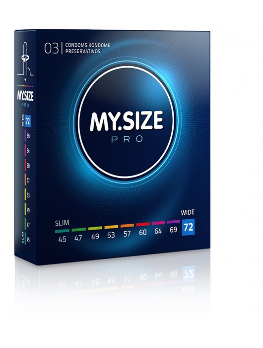 Презервативы MY.SIZE размер 72 - 3 шт. - My.Size - купить с доставкой в Салавате