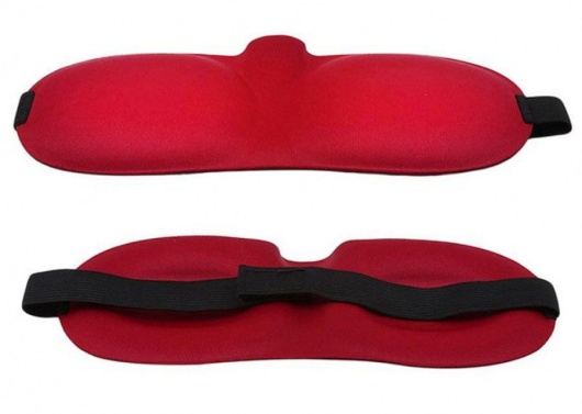 Красная глухая маска на резинке - Sitabella - купить с доставкой в Салавате