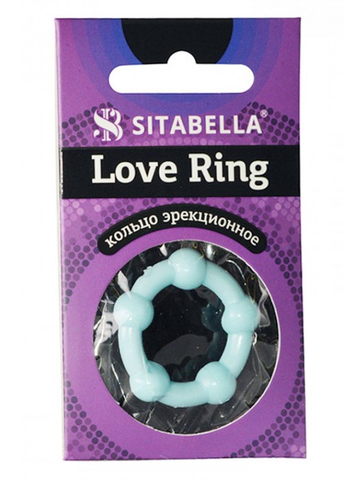 Цветное эрекционное кольцо Love Ring с бусинами - Sitabella - в Салавате купить с доставкой