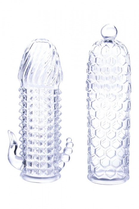 Набор из 2 прозрачных насадок на член Seductive Tickler Sleeves Set - NMC - в Салавате купить с доставкой