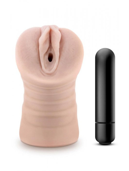 Телесный мастурбатор-вагина Ayumi с вибрацией - Blush Novelties - в Салавате купить с доставкой