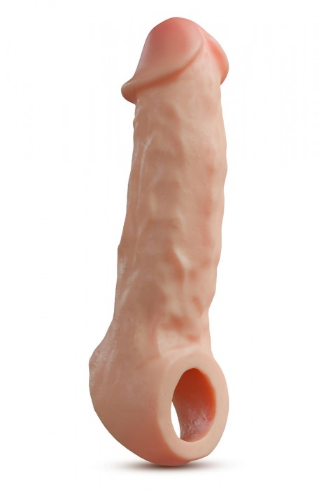 Телесная насадка-удлинитель Intrepid 9.25 Inch Realistic Penis Extender Sleeve - 23,5 см. - Blush Novelties - в Салавате купить с доставкой