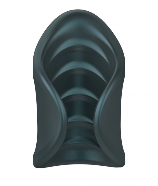 Серый сквозной мастурбатор с вибрацией Manwan Starter - Manwan - в Салавате купить с доставкой