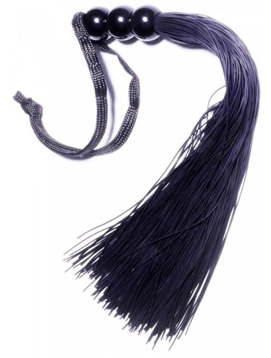 Черная силиконовая плетка - 25,4 см. - Boys of Toys - купить с доставкой в Салавате