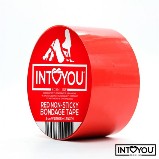 Красный скотч для фиксации Non-Sticky Bondage Tape - 15 м. - Intoyou - купить с доставкой в Салавате