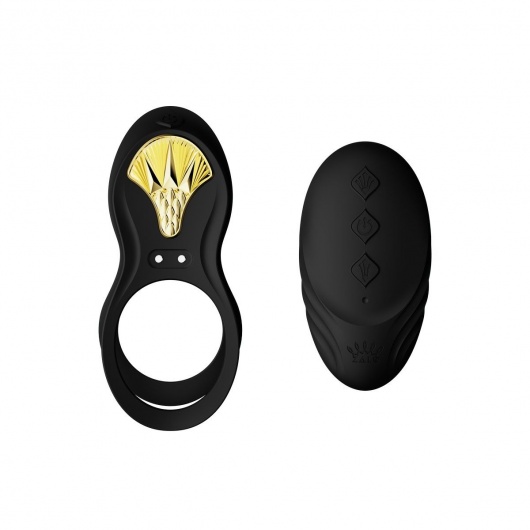 Черное эрекционное виброкольцо Bayek с пультом ДУ - Zalo - в Салавате купить с доставкой