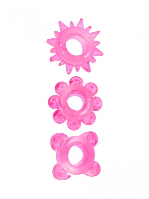 Комплект из 3 розовых эрекционных колец - Erowoman-Eroman - в Салавате купить с доставкой