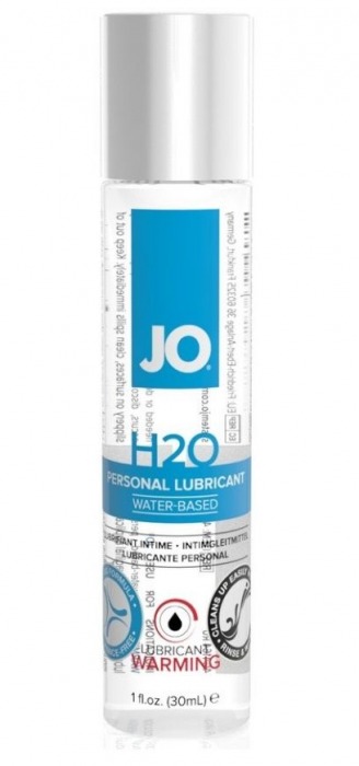 Возбуждающий лубрикант на водной основе JO Personal Lubricant H2O Warming - 30 мл. - System JO - купить с доставкой в Салавате
