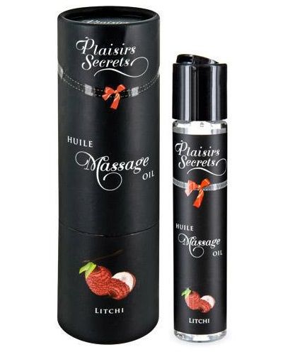 Массажное масло с ароматом личи Huile de Massage Gourmande Litchi - 59 мл. - Plaisir Secret - купить с доставкой в Салавате