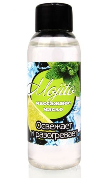 Массажное масло для тела Mojito с ароматом лайма - 50 мл. - Биоритм - купить с доставкой в Салавате