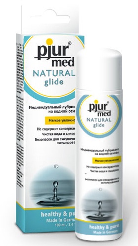 Нейтральный лубрикант на водной основе pjur MED Natural glide - 100 мл. - Pjur - купить с доставкой в Салавате