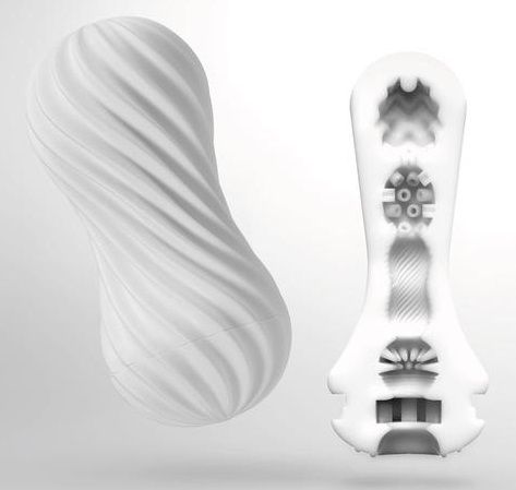 Мастурбатор FLEX Silky White с мягким рельефом - Tenga - в Салавате купить с доставкой