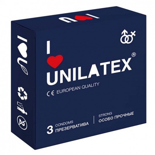 Ультрапрочные презервативы Unilatex Extra Strong - 3 шт. - Unilatex - купить с доставкой в Салавате