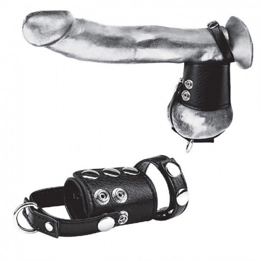 Кольцо на член и мошонку Cock Ring With 2  Ball Stretcher And Optional Weight Ring - BlueLine - в Салавате купить с доставкой