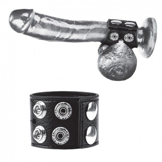 Ремень на член и мошонку 1.5  Cock Ring With Ball Strap - BlueLine - купить с доставкой в Салавате